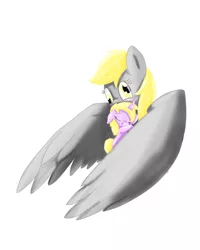 Size: 4000x5000 | Tagged: safe, artist:mykittyjasper, derpibooru import, derpy hooves, dinky hooves, pegasus, pony, equestria's best mother, female, hug, mare