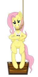Size: 1753x3500 | Tagged: abuse, angel bunny, artist:super-zombie, crying, derpibooru import, execution, flutterbuse, fluttershy, gallows, hanging (by neck), noose, safe