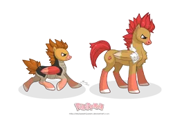 Size: 3000x2046 | Tagged: safe, artist:almairis, derpibooru import, ponified, bird, fearow, pegasus, pony, colt, duo, evolution chart, father and child, father and son, foal, male, pokémon, ponymon, simple background, spearow, stallion, transparent background
