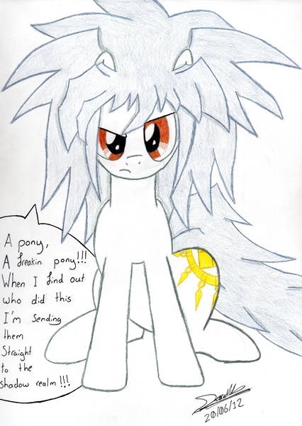 Size: 2352x3312 | Tagged: safe, artist:fox-kai, derpibooru import, ponified, pony, florence, ryo bakura, yami bakura, yu-gi-oh!