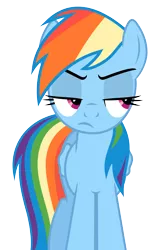 Size: 3300x5000 | Tagged: artist:pikamander2, derpibooru import, rainbow dash, safe, simple background, sonic rainboom (episode), transparent background, unamused, vector