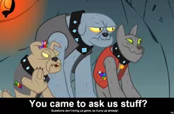 Size: 1024x672 | Tagged: caption, comic:celestia's servant interview, derpibooru import, diamond dog, fido, interview, meta, rover, safe, spot