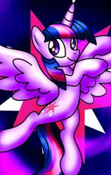 Size: 671x1059 | Tagged: safe, artist:omegasunburst, derpibooru import, twilight sparkle, twilight sparkle (alicorn), alicorn, pony, female, mare, solo