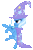 Size: 233x348 | Tagged: safe, derpibooru import, trixie, pony, animated, bipedal, cape, clothes, gif, hat, hooves, simple background, solo, standing, transparent background, trixie's cape, trixie's hat, vector