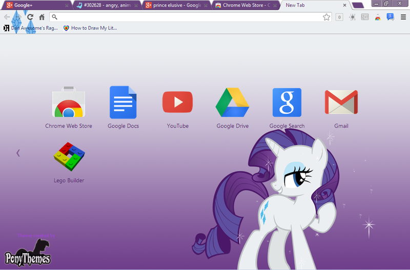 Size: 1024x674 | Tagged: derpibooru import, google+, google chrome, rarity, safe, theme