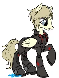 Size: 389x510 | Tagged: safe, artist:mocha-shortcake, derpibooru import, ponified, pony, armor, calhoun, disney, hero's duty, wreck-it ralph