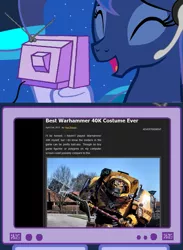 Size: 563x769 | Tagged: derpibooru import, exploitable meme, gamer luna, meme, obligatory pony, princess luna, safe, space marine, tv meme, warhammer 40k, warhammer (game)