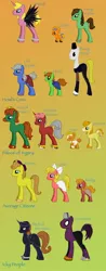 Size: 900x2295 | Tagged: safe, derpibooru import, ponified, pony, calcifer, food, heen, honey, howl, howl's moving castle, king of ingary, lettie, madame sulliman, madge, markl, old sophie, ponymaker, sophie, studio ghibli, sulliman's servant, turnip head, witch of the waste, witch's henchmen