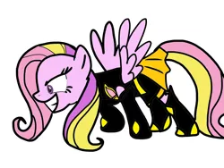 Size: 1024x768 | Tagged: artist:omegaridersangou, dark lemonade, derpibooru import, fluttershy, g3, g3 to g4, g4, generation leap, precure, pretty cure, recolor, safe, yes! precure 5