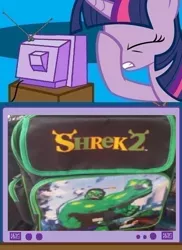 Size: 562x771 | Tagged: backpack, derpibooru import, exploitable meme, facehoof, fail, meme, obligatory pony, safe, seems legit, shrek, sid's worst nightmare, the incredible hulk, tv meme, twilight sparkle, you had one job