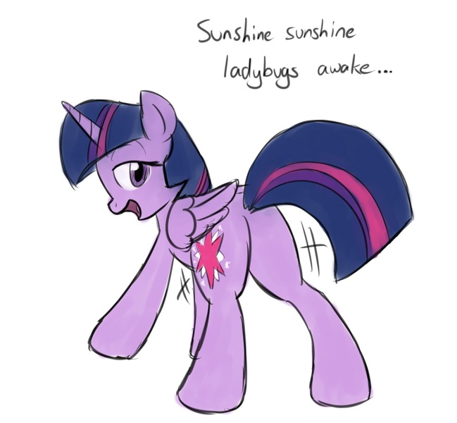 Size: 1200x1110 | Tagged: suggestive, artist:whatsapokemon, derpibooru import, twilight sparkle, twilight sparkle (alicorn), alicorn, pony, bedroom eyes, butt, butt shake, female, mare, plot, presenting, shaking, solo, sunshine sunshine