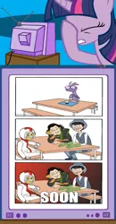 Size: 563x1085 | Tagged: comic, derpibooru import, exploitable meme, facehoof, loki, meme, monsters inc., obligatory pony, once-ler, randall (monsters inc.), safe, the lorax, turbo, tv meme, twilight sparkle, wreck-it ralph