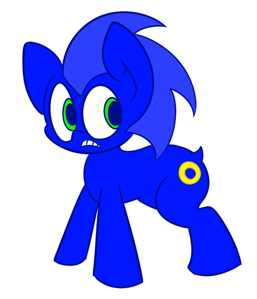 Size: 631x733 | Tagged: safe, artist:extradan, derpibooru import, ponified, pony, simple background, solo, sonic the hedgehog, sonic the hedgehog (series), white background