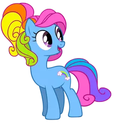 Size: 4748x5158 | Tagged: absurd resolution, artist:tzolkine, derpibooru import, g3, g3 to g4, generation leap, rainbow dash, rainbow dash (g3), safe, simple background, transparent background, vector