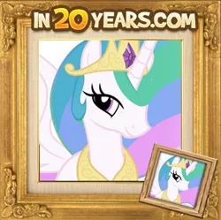 Size: 361x360 | Tagged: derpibooru import, immortality, immortality is awesome, in 20 years, it's good to be princess, meme, photo, princess celestia, safe