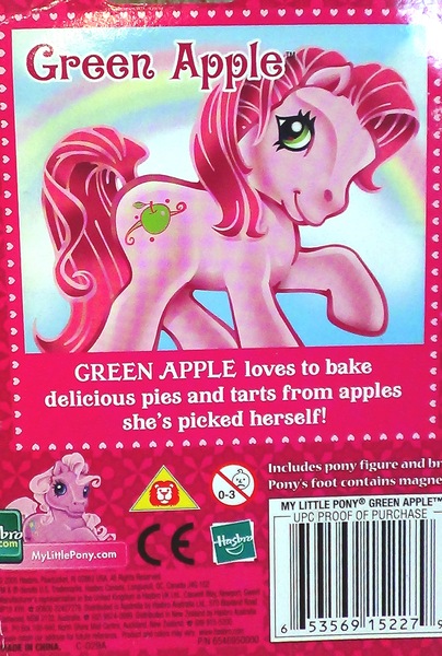 Size: 1728x2567 | Tagged: back card, derpibooru import, g3, green apple (g3), safe, text, toy