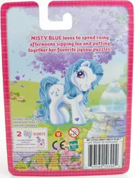 Size: 736x972 | Tagged: back card, derpibooru import, g3, magnet, magnet hoof, misty blue, pony's foot contains magnet, safe, text, toy