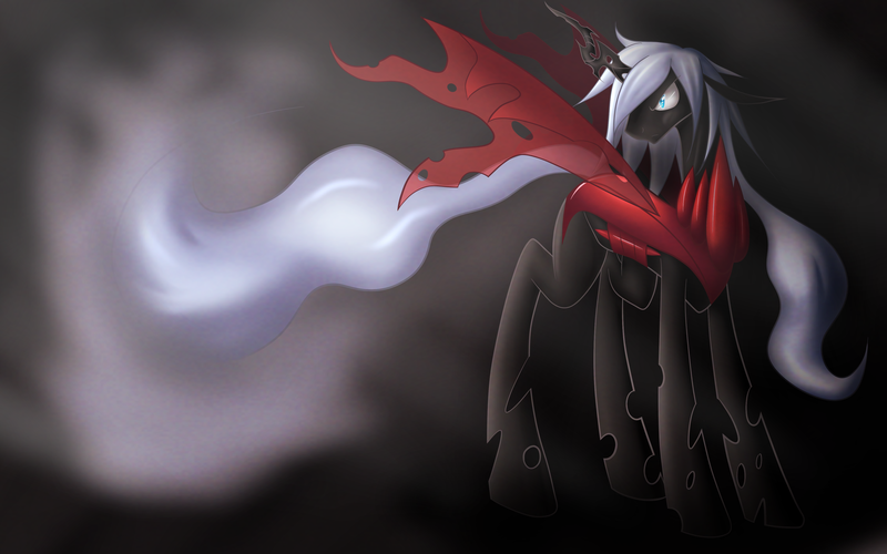 Size: 4000x2500 | Tagged: artist:erinkarsath, changeling, changelingified, changeling king, dark background, darkrai, derpibooru import, male, pokémon, safe, solo, species swap