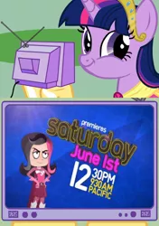 Size: 564x800 | Tagged: safe, derpibooru import, twilight sparkle, twilight sparkle (alicorn), alicorn, pony, exploitable meme, female, mare, meme, obligatory pony, shezow, the hub, tv meme, wrong neighborhood