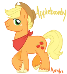 Size: 400x440 | Tagged: applejack, applejack (male), artist:theraspberryfox, crossed hooves, derpibooru import, rule 63, safe, simple background, solo, unshorn fetlocks