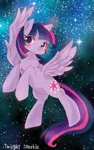 Size: 499x800 | Tagged: safe, artist:tsukuda, derpibooru import, twilight sparkle, twilight sparkle (alicorn), alicorn, pony, female, mare, pixiv, solo