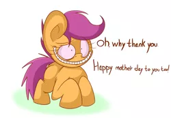 Size: 1280x885 | Tagged: artist:extradan, derpibooru import, mother's day, safe, scootaloo, smiling