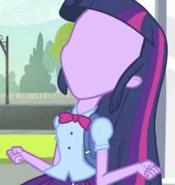 Size: 661x700 | Tagged: safe, derpibooru import, edit, edited screencap, screencap, twilight sparkle, equestria girls, equestria girls (movie), cropped, draw on me, exploitable, exploitable meme, meme, no face, solo, template, twiscream