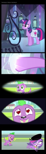 Size: 700x2312 | Tagged: safe, artist:averagedraw, derpibooru import, spike, twilight sparkle, dog, equestria girls, equestria girls (movie), comic, crossover, crossover shipping, female, littlest pet shop, male, parody, shipping, spike the dog, straight, twilight barkle, twispike, zoe trent, zoespike