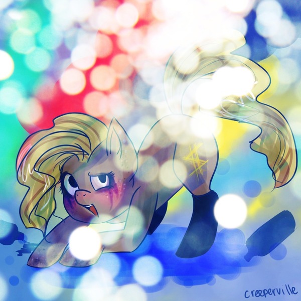 Size: 1000x1000 | Tagged: safe, artist:kittehmeow, derpibooru import, ponified, pony, 30 minute art challenge, ke$ha, ponified celebrity