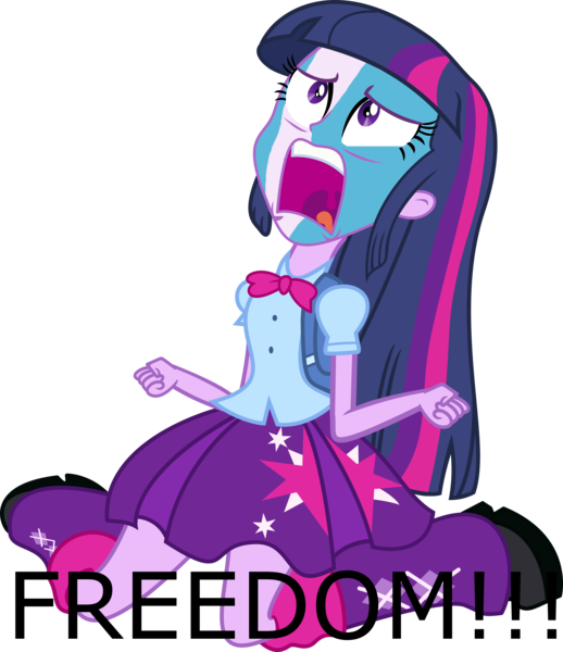 Size: 5663x6562 | Tagged: safe, derpibooru import, twilight sparkle, equestria girls, equestria girls (movie), absurd resolution, braveheart, exploitable meme, meme, solo, twiscream