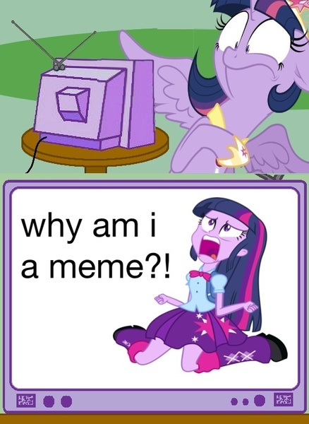 Size: 563x771 | Tagged: safe, derpibooru import, twilight sparkle, twilight sparkle (alicorn), alicorn, pony, equestria girls, equestria girls (movie), crossing the memes, existential crisis, exploitable meme, helvetica, human ponidox, meme, memeception, obligatory pony, self ponidox, tv meme, twiscream