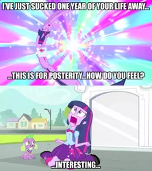 Size: 1280x1440 | Tagged: safe, derpibooru import, edit, edited screencap, screencap, spike, twilight sparkle, dog, equestria girls, equestria girls (movie), caption, duo, exploitable meme, image macro, meme, spike the dog, text, the princess bride, twiscream