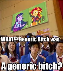 Size: 720x812 | Tagged: safe, derpibooru import, sunset shimmer, twilight sparkle, equestria girls, equestria girls (movie), caption, equestria girls drama, image macro, kamen rider, kamen rider fourze, text, this scene should happen