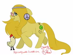 Size: 1280x960 | Tagged: 30 minute art challenge, artist:s-v-j, bird, chicken, derpibooru import, idw, safe, solo, wheat grass