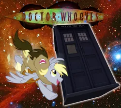 Size: 1389x1234 | Tagged: derpibooru import, derpy hooves, doctor who, doctor whooves, dopey hooves, galaxy, rule 63, safe, space, tardis, the doctoress, time turner