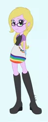 Size: 500x1280 | Tagged: safe, artist:itsuko103, derpibooru import, oc, oc:dazzle brush, unofficial characters only, equestria girls, boots, clothes, eqg promo pose set, equestria girls-ified, shoes, skirt