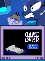 Size: 563x769 | Tagged: derpibooru import, exploitable meme, gamer luna, gamer meme, meme, minty fresh adventure, obligatory pony, princess luna, safe, tv meme