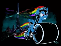 Size: 1536x1152 | Tagged: artist:snapai, crystal empire, derpibooru import, lightcycle, rainbow dash, safe, the grid, tron