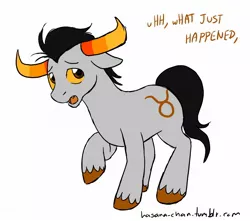 Size: 1132x1000 | Tagged: safe, artist:hasana-chan, derpibooru import, ponified, pony, 30 minute art challenge, homestuck, tavros nitram