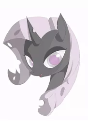 Size: 630x866 | Tagged: artist:hamuchiki, changeling, changelingified, derpibooru import, pixiv, race swap, rarity, safe, solo, species swap, white changeling