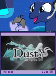 Size: 563x769 | Tagged: derpibooru import, dust: an elysian tail, exploitable meme, gamer luna, gamer meme, meme, obligatory pony, princess luna, safe, tv meme