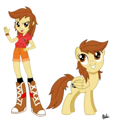 Size: 1024x1089 | Tagged: safe, artist:benkomilk, derpibooru import, oc, unofficial characters only, human, pegasus, pony, equestria girls, boots, equestria girls-ified, humanized, shoes