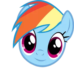 Size: 900x873 | Tagged: artist:kuren247, derpibooru import, face, rainbow dash, safe, simple background, smiling, solo, transparent background, vector