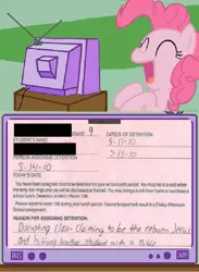 Size: 511x700 | Tagged: derpibooru import, exploitable meme, jesus christ, meme, obligatory pony, pinkie pie, safe, school, tv meme