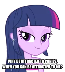 Size: 678x750 | Tagged: safe, derpibooru import, edit, edited edit, edited screencap, screencap, twilight sparkle, equestria girls, equestria girls (movie), background removed, bedroom eyes, bronybait, caption, fall formal outfits, image macro, simple background, solo, text, transparent background
