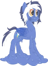 Size: 5340x7269 | Tagged: absurd resolution, artist:mysteriouskaos, clothes, derpibooru import, goo, goo pony, oc, original species, safe, see-through, slime, solo, unofficial characters only