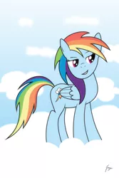 Size: 900x1350 | Tagged: artist:jozeeworm, cloud, cloudy, derpibooru import, rainbow dash, safe, solo