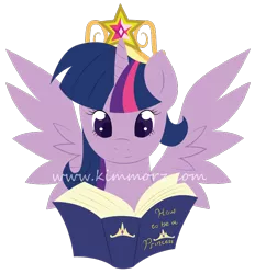 Size: 650x699 | Tagged: safe, artist:kimmorz, derpibooru import, twilight sparkle, twilight sparkle (alicorn), alicorn, pony, book, female, mare, reading, solo