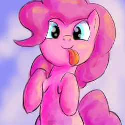 Size: 2000x2000 | Tagged: safe, artist:kanashiipanda, derpibooru import, pinkie pie, :p, cute, diapinkes, solo, tongue out