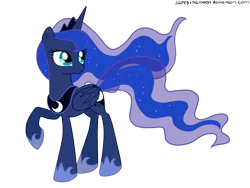 Size: 3000x2250 | Tagged: artist:vird-gi, derpibooru import, princess luna, raised hoof, safe, simple background, solo, transparent background, vector